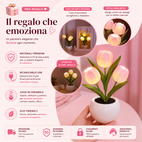 Maison Lucente™ – Lampada Tulipano